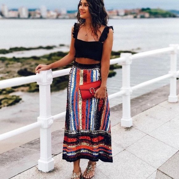 Zara Dresses & Skirts - LIMITED EDITION Sequin Skirt from Zara